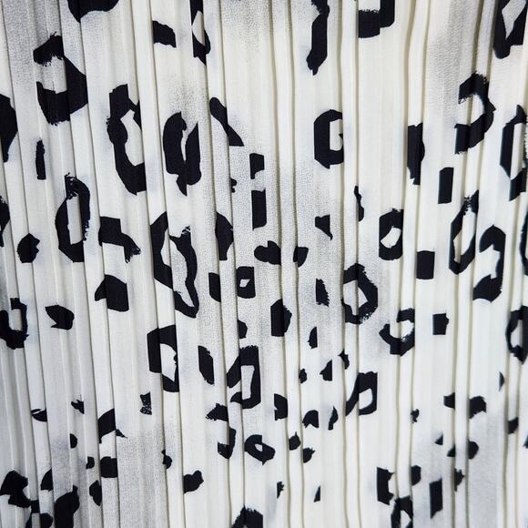 Fairfax County Women's Vintage 1980s Ivory & Black Leopard Print Blouse Size S - Picture 8 of 10